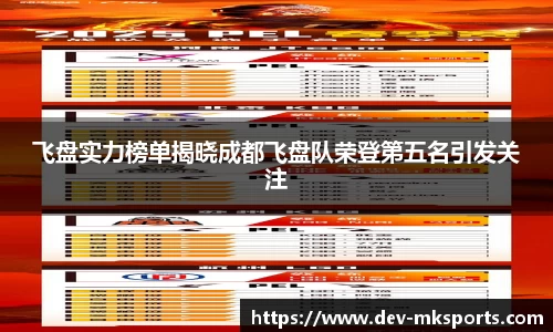 飞盘实力榜单揭晓成都飞盘队荣登第五名引发关注